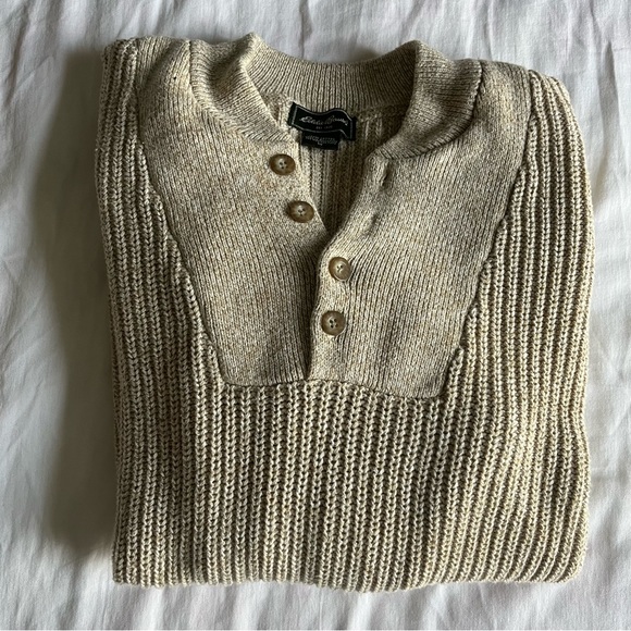 Eddie Bauer cotton knit sweater vintage - Picture 2 of 4